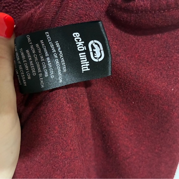 Ecko Unltd Men's Burgundy Joggers Size XL - Picture 6 of 7